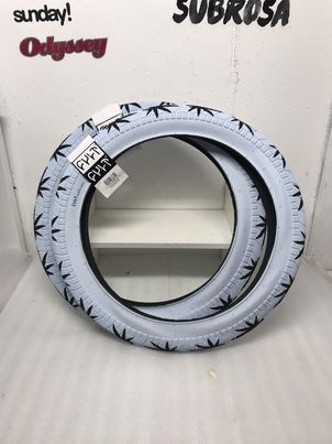 Huf x Cult Hemp Leaf Dehart Tireset | Rpo Bmx